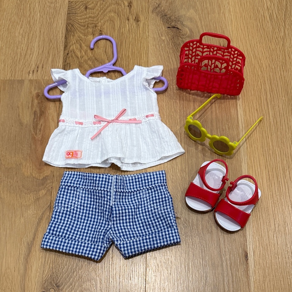 Our Generation Fashion Doll Summer Market Outfit with Accessories